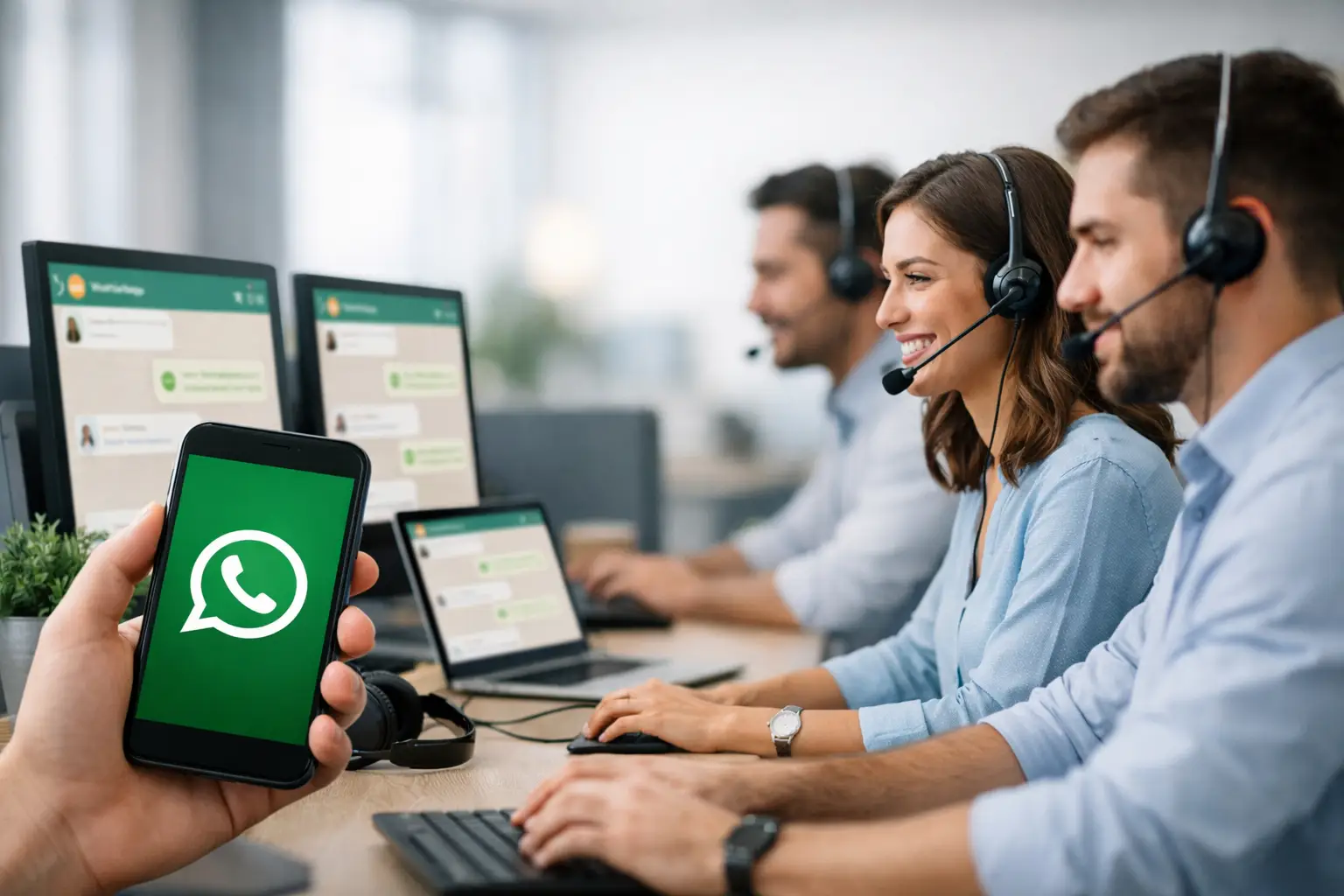 WhatsApp for multiple agents: linked devices or shared inbox?